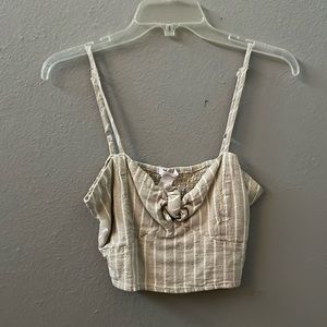 Light brown crop top